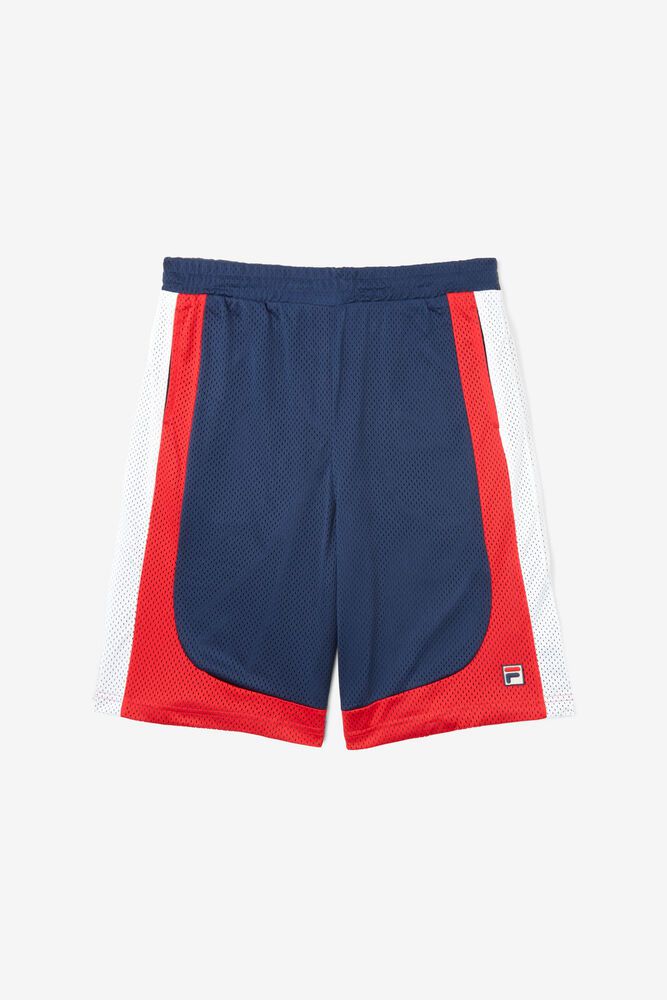 Fila Shorts Mens Navy/Red/White - Everly - Philippines 3267509-EH